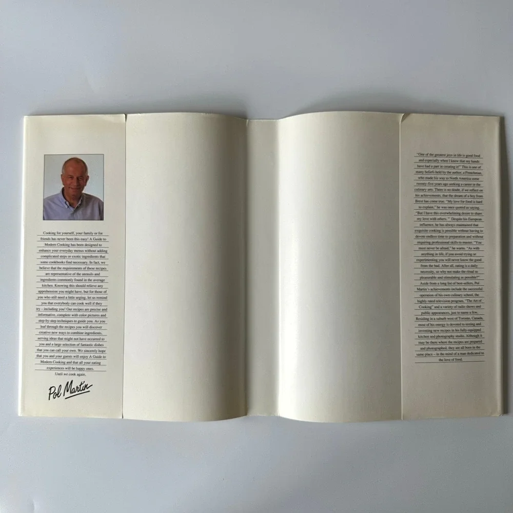 A Guide to Modern Cooking Pol Martin 1989 Hardcover Brimar‎ Canada DJ Very Good